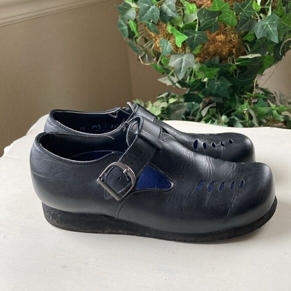 P.W. Minor Miss Continental Black Leather Orthopedic Diabetic Shoes Size 5 1/2 D - Picture 4 of 12